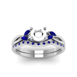 Load image into Gallery viewer, semi-mount-twisted-diamond-bridal-set-with-blue-sapphire-in-14K-white-gold-FD8300RSMGSABL-NL-WG.jpg