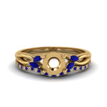 Load image into Gallery viewer, semi-mount-twisted-diamond-bridal-set-with-blue-sapphire-in-14K-yellow-gold-FD8300RSMGSABL-NL-YG.jpg