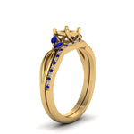 Load image into Gallery viewer, semi-mount-twisted-diamond-bridal-set-with-blue-sapphire-in-14K-yellow-gold-FD8300RSMGSABL-NL-YG.jpg