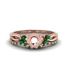 Load image into Gallery viewer, semi-mount-twisted-diamond-bridal-set-with-emerald-in-14K-rose-gold-FD8300RSMGEMGR-NL-RG.jpg