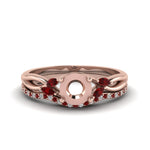 Load image into Gallery viewer, semi-mount-twisted-diamond-bridal-set-with-ruby-in-14K-rose-gold-FD8300RSMGRUDR-NL-RG.jpg