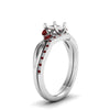 Load image into Gallery viewer, semi-mount-twisted-diamond-bridal-set-with-ruby-in-14K-white-gold-FD8300RSMGRUDR-NL-WG.jpg