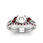 Load image into Gallery viewer, semi-mount-twisted-diamond-bridal-set-with-ruby-in-14K-white-gold-FD8300RSMGRUDR-NL-WG.jpg