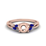 Load image into Gallery viewer, semi-mount-twisted-petal-diamond-engagement-ring-with-blue-sapphire-in-14K-rose-gold-FD8300RSMRGSABL-NL-RG.jpg
