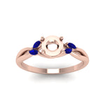 Load image into Gallery viewer, semi-mount-twisted-petal-diamond-engagement-ring-with-blue-sapphire-in-14K-rose-gold-FD8300RSMRGSABL-NL-RG.jpg