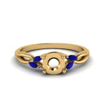 Load image into Gallery viewer, semi-mount-twisted-petal-diamond-engagement-ring-with-blue-sapphire-in-14K-yellow-gold-FD8300RSMRGSABL-NL-YG.jpg