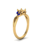 Load image into Gallery viewer, semi-mount-twisted-petal-diamond-engagement-ring-with-blue-sapphire-in-14K-yellow-gold-FD8300RSMRGSABL-NL-YG.jpg