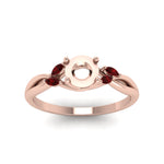 Load image into Gallery viewer, semi-mount-twisted-petal-diamond-engagement-ring-with-ruby-in-14K-rose-gold-FD8300RSMRGRUDR-NL-RG.jpg