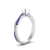 Load image into Gallery viewer, semi-mount-twisted-vine-diamond-engagement-ring-for-women-with-blue-sapphire-in-14K-white-gold-FD8233SMRGSABL-NL-WG.jpg