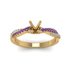 Load image into Gallery viewer, semi-mount-twisted-vine-diamond-engagement-ring-for-women-with-violac-topaz-in-14K-yellow-gold-FD8233SMRGVITO-NL-YG.jpg