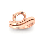 Load image into Gallery viewer, semi-mount-wave-solitaire-wedding-band-set-in-rose-gold-fdens11566sm-nl-rg-w2.jpg