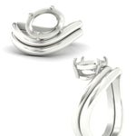 Load image into Gallery viewer, semi-mount-wave-solitaire-wedding-band-set-in-white-gold-fdens11566sm-nl-wg-w2.jpg