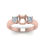 Load image into Gallery viewer, Semi Mount Classic Cushion Cut 3 Stone Ring
