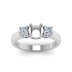 Load image into Gallery viewer, Semi Mount Classic Cushion Cut 3 Stone Ring