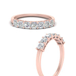 Load image into Gallery viewer, seven-stone-asscher-1-carat-diamond-stackable-band-in-rose-gold-FD10118B-0.15-ANGLE3-NL-RG
