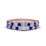 Load image into Gallery viewer, shared-prong-emerald-cut-engagement-and-wedding-ring-set-with-sapphire-in-FDENS3023EMGSABL-NL-RG