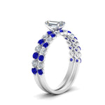 Load image into Gallery viewer, shared-prong-emerald-cut-engagement-and-wedding-ring-set-with-sapphire-in-FDENS3023EMGSABL-NL-WG