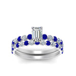 Load image into Gallery viewer, shared-prong-emerald-cut-engagement-and-wedding-ring-set-with-sapphire-in-FDENS3023EMGSABL-NL-WG