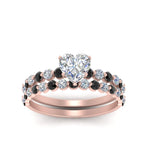 Load image into Gallery viewer, shared-prong-heart-engagement-and-wedding-ring-set-with-black-diamond-in-FDENS3023HTGBLACK-NL-RG