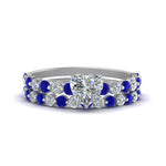 Load image into Gallery viewer, shared-prong-heart-engagement-and-wedding-ring-set-with-sapphire-in-FDENS3023HTGSABL-NL-WG