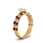 Load image into Gallery viewer, shared-prong-marquise-engagement-and-wedding-ring-set-with-ruby-in-FDENS3023MQGRUDR-NL-YG