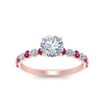 Load image into Gallery viewer, shared-prong-thin-round-engagement-ring-with-pink-sapphire-in-FDENS3023RORGSADRPI-NL-RG