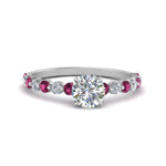 Load image into Gallery viewer, shared-prong-thin-round-engagement-ring-with-pink-sapphire-in-FDENS3023RORGSADRPI-NL-WG