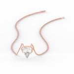 Load image into Gallery viewer, shield-diamond-solitaire-pendant-in-rose-gold-FDPD11465-NL-RG