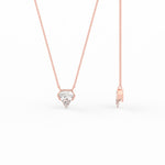 Load image into Gallery viewer, shield-diamond-solitaire-pendant-in-rose-gold-FDPD11465ANGLE2-NL-RG