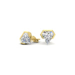 Load image into Gallery viewer, shield-stud-diamond-earrings-in-yellow-gold-FDEAR11470ANGLE1-NL-YG.jpg