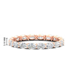 Load image into Gallery viewer, sideways-oval-2-carat-eternity-diamond-wedding-ring-in-rose-gold-FDEWB8425OV-2.00CT-NL-RG-HW