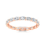 Load image into Gallery viewer, sideways-oval-shape-2-carat-eternity-diamond-wedding-ring-in-rose-gold-FDEWB8425OVANGLE5-2.00CT-NL-RG