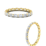 Load image into Gallery viewer, sideways-oval-shape-2-carat-eternity-diamond-wedding-ring-in-yellow-gold-FDEWB8425OVANGLE3-2.00CT-NL-YG