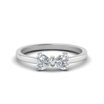Load image into Gallery viewer, simple-2-heart-diamond-promise-engagement-ring-in-950-Platinum-FD8238-NL-WG