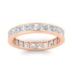 Load image into Gallery viewer, simple-5-carat-princess-cut-diamond-eternity-ring-in-rose-gold-FDEWB160PRBANGLE5-5.00CT-NL-RG.jpg?v=1766128426