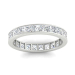 Load image into Gallery viewer, simple-5-carat-princess-cut-diamond-eternity-ring-in-white-gold-FDEWB160PRBANGLE5-5.00CT-NL-WG.jpg?v=1766128425