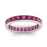 Load image into Gallery viewer, simple-5-carat-princess-cut-pink-sapphire-eternity-ring-in-white-gold-FDEWB160PRBGSADRPIANGLE5-5.00CT-NL-WG.jpg?v=1766128426