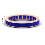 Load image into Gallery viewer, simple-5-carat-princess-cut-sapphire-eternity-ring-in-rose-gold-FDEWB160PRBGSABL-5.00CT-NL-RG-HW.jpg?v=1766128426