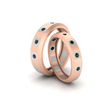 Load image into Gallery viewer, simple-bezel-set-round-couples-anniversary-black-diamond-band-in-rose-gold-FD11147BGBLACK-NL-RG.jpg