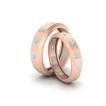 Load image into Gallery viewer, simple-bezel-set-round-couples-anniversary-diamond-band-in-rose-gold-FD11147B-NL-RG.jpg