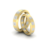 Load image into Gallery viewer, simple-bezel-set-round-couples-anniversary-diamond-band-in-yellow-gold-FD11147B-NL-YG.jpg