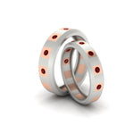 Load image into Gallery viewer, simple-bezel-set-round-couples-anniversary-ruby-band-in-white-gold-FD11147BGRUDR-NL-WG.jpg