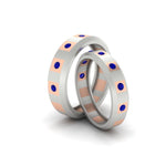 Load image into Gallery viewer, simple-bezel-set-round-couples-anniversary-sapphire-band-in-white-gold-FD11147BGSABL-NL-WG.jpg