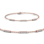 Load image into Gallery viewer, simple-bar-diamond-chain-bracelet