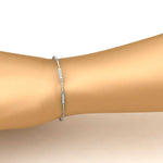 Load image into Gallery viewer, Simple Bar Diamond Chain Bracelet