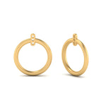 Load image into Gallery viewer, simple-circle-earring-jackets-in-yellow-gold-FDEAR87254ANGLE2-NL-YG
