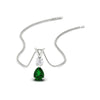 Load image into Gallery viewer, simple-round-and-pear-emerald-sapphire-pendant-in-white-gold-fdpd10940gemgersleep-nl-wg.jpg