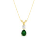 Load image into Gallery viewer, simple-round-and-pear-emerald-sapphire-pendant-in-yellow-gold-fdpd10940gemgerangle1-nl-yg.jpg