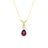 Load image into Gallery viewer, simple-round-and-pear-pink-sapphire-pendant-in-yellow-gold-fdpd10940gsadrpiangle1-nl-yg.jpg