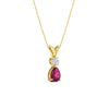 Load image into Gallery viewer, simple-round-and-pear-pink-sapphire-pendant-in-yellow-gold-fdpd10940gsadrpiangle3-nl-yg.jpg